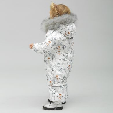 Комбінезон дитячий зимовий мембранний Аполло Сніговик з опушкою