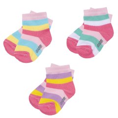Носки для девочки хлопок в полоску 3 пары в комплекте