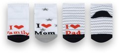 Шкарпетки для малюкiв бавовна I love mom 3 пари