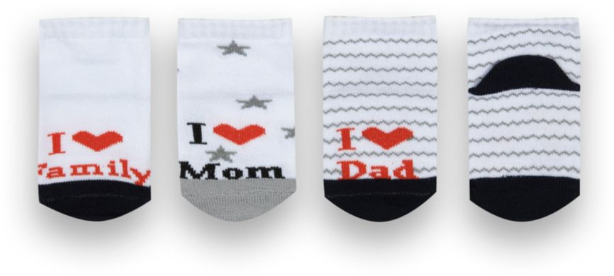 Дитячі шкарпетки для малюкiв бавовна I love mom 3 пари