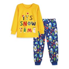 Пижама детская теплая Snow time b