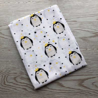 Пеленка муслиновая для детей Пингвины