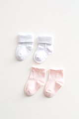 Дитячі шкарпетки бавовна рожеві/білі