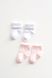 Дитячі шкарпетки бавовна рожеві/білі 1 з 2