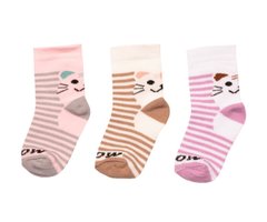 Дитячі шкарпетки для дівчинки Котики 3 пари