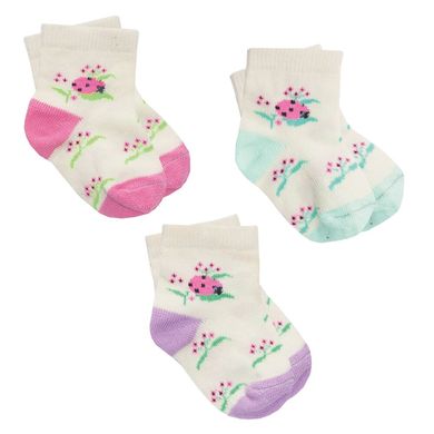 Дитячі шкарпетки для дівчинки бавовна Сонечко 3 пари в комплекті
