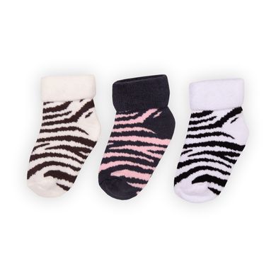 Дитячі шкарпетки для дівчинки махрові з малюнком 3 пари