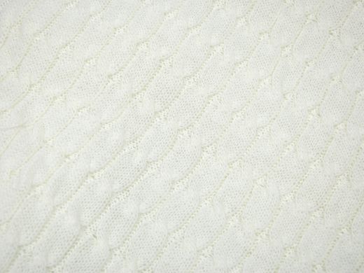 Демисезонный вязаный конверт-одеяло на выписку Tress светло-молочный