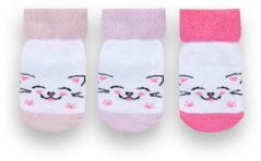 Детские носки для девочки махровые Котики 3 пары
