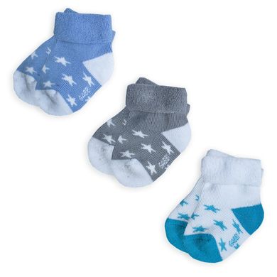 Дитячі шкарпетки для хлопчика махрові Зiрочки 3 пари