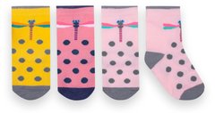 Детские носки для девочки хлопок Стрекоза 3 пары в комплекте