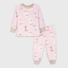 Пижама детская теплая розовая