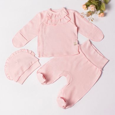 Комплект для новорожденных розовый