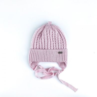 Дитяча шапка тепла на флici свiтло-рожева