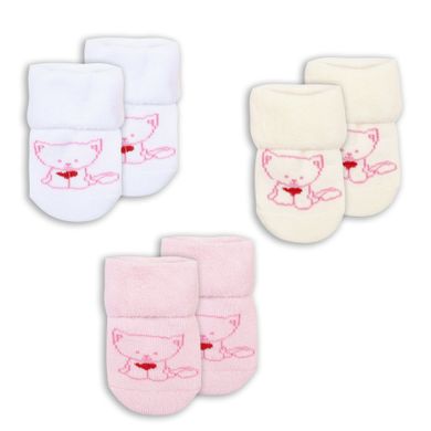 Детские носки для девочки махровые Кошечка 3 пары