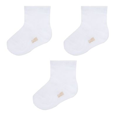 Дитячі шкарпетки для малюкiв бавовна бiлi 3 пари