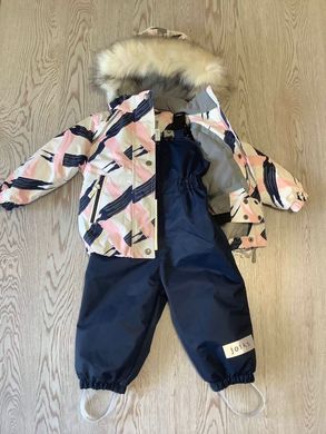 Дитячий зимовий комплект Joiks (куртка і напівкомбінезон) для дівчинки світлий