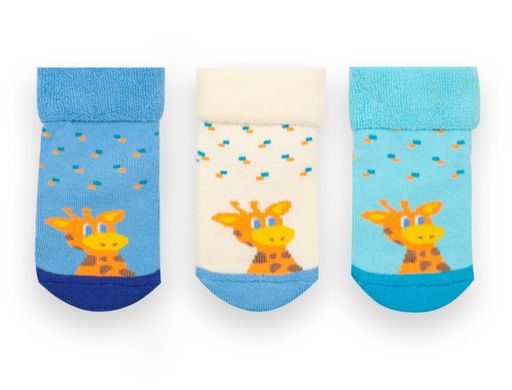 Детские носки для мальчика махровые Жираф 3 пары