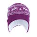 Детская шапка шлем фиолетовая Олени 2 из 2