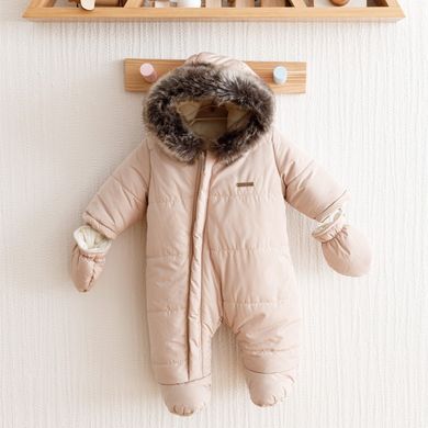 Детский зимний комбинезон для малышей Аляска, бежевый