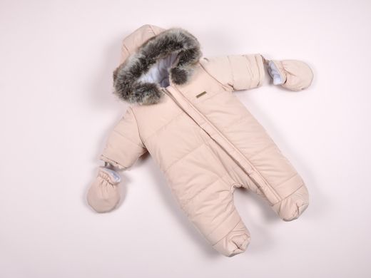 Детский зимний комбинезон для малышей Аляска, бежевый