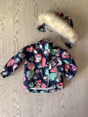 Зимний комплект Joiks (куртка и полуКомбинезон детский) для девочки темный