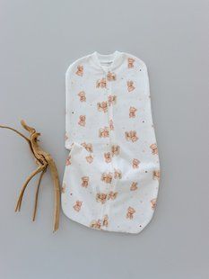 Тепла пелюшка кокон на блискавці Ведмедики