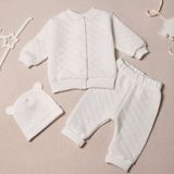 Комплект для малышей капитон молочный