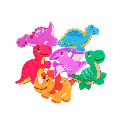 Набор игрушек для купания на присосках Динозавры