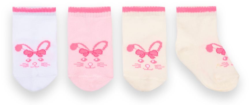 Дитячі шкарпетки для дівчинки бавовна Зайка 3 пари