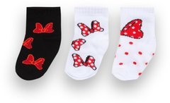 Детские носки для девочки хлопок Бантики 3 пары
