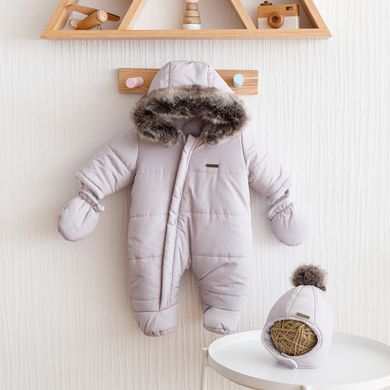 Детский зимний комбинезон для малышей Аляска, серый