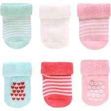 Детские носки для девочки махровые 6 пар в комплекте