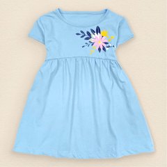 Платье для девочки голубое Цветочек