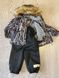 Дитячий зимовий комплект Joiks (куртка і напівкомбінезон) для хлопчика чорний з малюнком 2 з 6