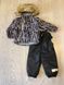 Дитячий зимовий комплект Joiks (куртка і напівкомбінезон) для хлопчика чорний з малюнком 1 з 6