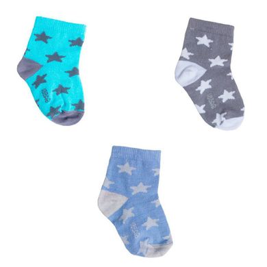 Детские носки для мальчика хлопок Звездочки 3 пары в комплекте