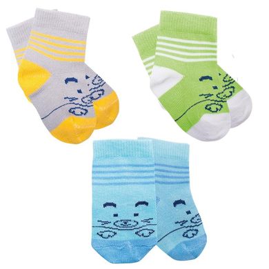 Дитячі шкарпетки для хлопчика бавовна Тигрик 3 пари в комплекті