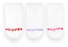 Дитячі шкарпетки для дiвчинки Love 3 пари