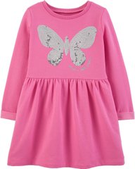 Carters Сукня утеплена рожева Метелик