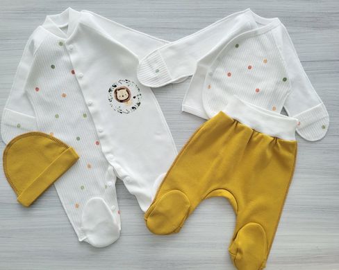 Комплект для новорожденных желтый