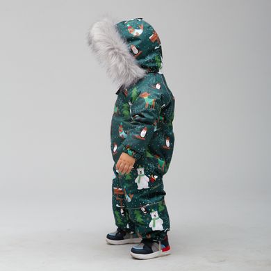 Комбінезон дитячий зимовий мембранний Аполло Північний полюс з опушкою
