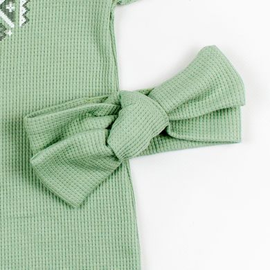 Пісочник для дівчинки зелений з орнаментом