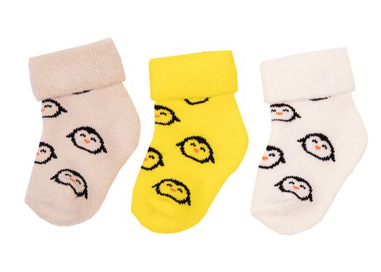 Детские носки для мальчика махровые Пингвины 3 пары