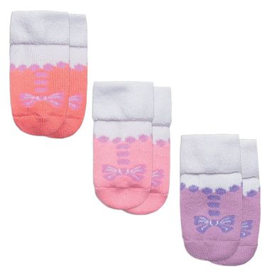 Дитячі шкарпетки для дівчинки махрові Балетки 3 пари