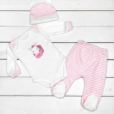 Комплект для малюкiв рожевий Зебра