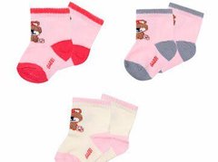 Носки для девочки хлопок Мишки 3 пары в комплекте