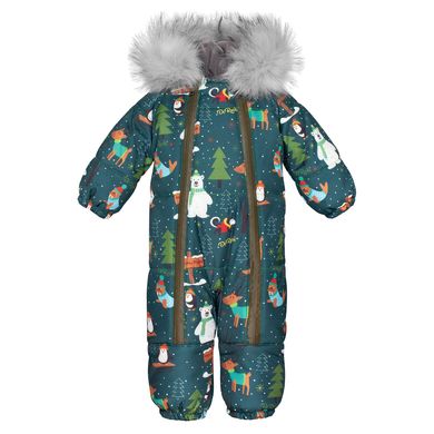 Комбінезон дитячий зимовий мембранний Діскавері Північний полюс з опушкою